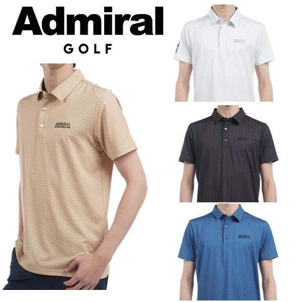 アドミラル ゴルフ メンズ 小紋柄 プリントシャツ ADMIRAL GOLF ADMA515 2025年春夏モデル | Admiral Golf