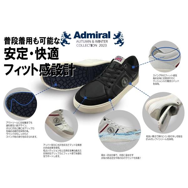 アドミラル ゴルフシューズ スパイクレス LEICESTER Admiral Golf ADMS3A 2023年発売 | Admiral Golf | 07