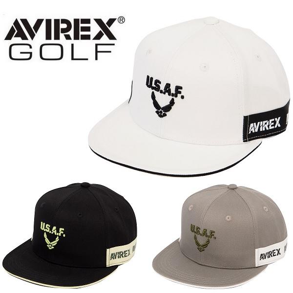 アヴィレックス ゴルフ キャップ バイカラーロゴ フラットキャップ メンズ AVIREX GOLF AVG2F-CP6 | AVIREX