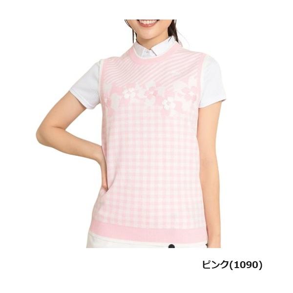 キャロウェイ ゴルフ レディース ギンガム/フラワージャガード ニットベスト Callaway Golf C23119201 【2023年春夏モデル】 | Callaway | 02