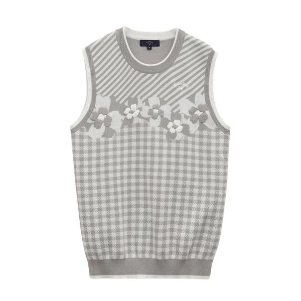 キャロウェイ ゴルフ レディース ギンガム/フラワージャガード ニットベスト Callaway Golf C23119201 【2023年春夏モデル】 | Callaway | 06