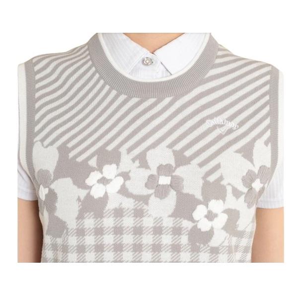 キャロウェイ ゴルフ レディース ギンガム/フラワージャガード ニットベスト Callaway Golf C23119201 【2023年春夏モデル】 | Callaway | 09