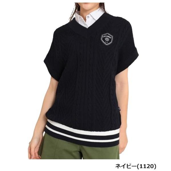 キャロウェイ ゴルフ レディース ベスト ケーブルニットベスト Callaway Golf C23119202【2023年春夏モデル】 | Callaway | 03