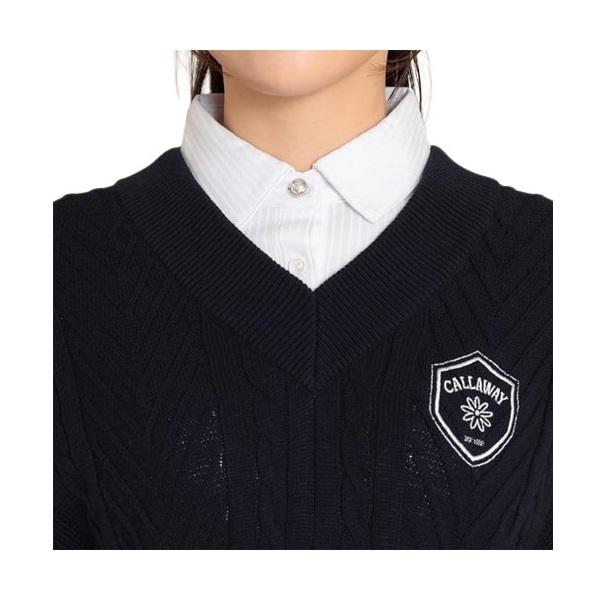 キャロウェイ ゴルフ レディース ベスト ケーブルニットベスト Callaway Golf C23119202【2023年春夏モデル】 | Callaway | 06