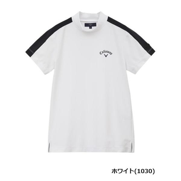 キャロウェイ ゴルフ レディース シャツ ミニカノコ 半袖モックネックシャツ Callaway Golf C23134233【2023年春夏モデル】 | Callaway | 01