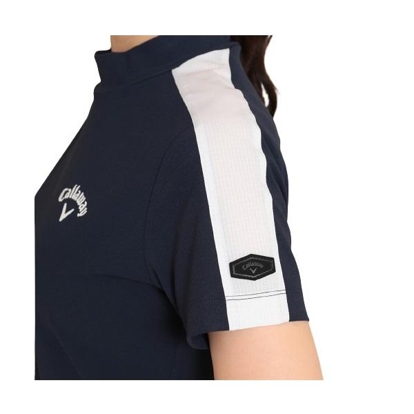 キャロウェイ ゴルフ レディース シャツ ミニカノコ 半袖モックネックシャツ Callaway Golf C23134233【2023年春夏モデル】 | Callaway | 07