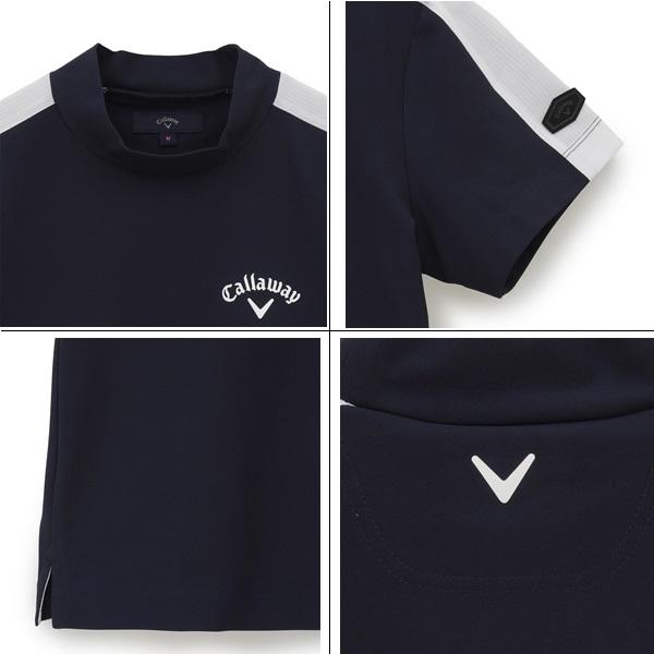 キャロウェイ ゴルフ レディース シャツ ミニカノコ 半袖モックネックシャツ Callaway Golf C23134233【2023年春夏モデル】 | Callaway | 08