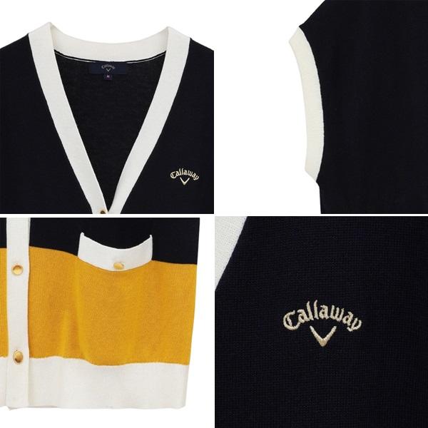 キャロウェイ ゴルフ レディース ベスト Vネックニットカーディガンベスト Callaway Golf C23219201【2023年秋冬モデル】 | Callaway | 10