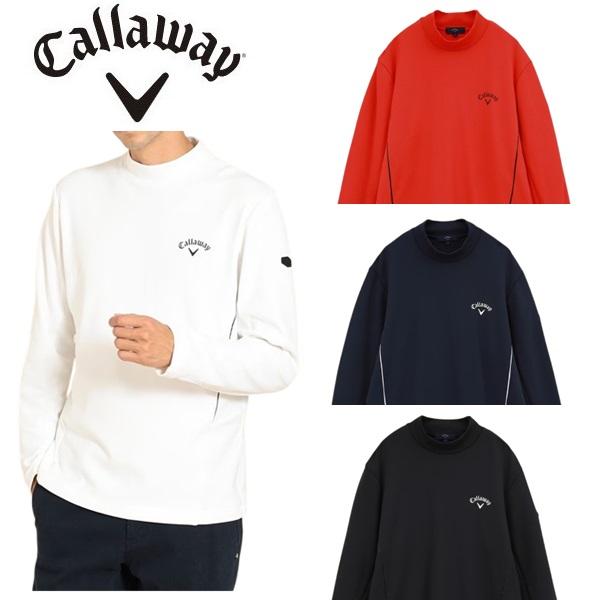 キャロウェイ ゴルフ メンズ 裏起毛ダブルニット長袖モックネックシャツ C23233111 Callaway Golf  【2023年秋冬モデル】 | Callaway