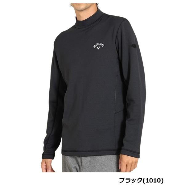 キャロウェイ ゴルフ メンズ 裏起毛ダブルニット長袖モックネックシャツ C23233111 Callaway Golf  【2023年秋冬モデル】 | Callaway | 01