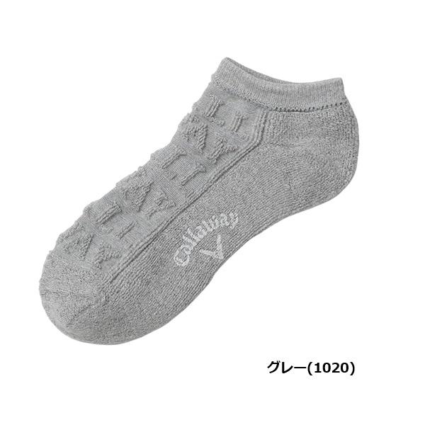 キャロウェイ ゴルフ ソックス CALLAWAYロゴパイル アンクルソックス メンズ  Callaway Golf C23293101 【メール便配送】【2023年秋冬モデル】 | Callaway | 02