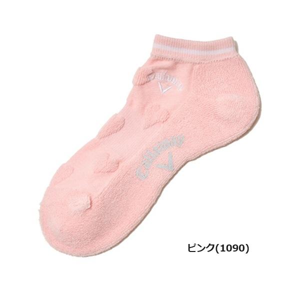 キャロウェイ ゴルフ ソックス ハート柄パイルアンクルソックス レディース Callaway Golf C23293201【メール便配送】【2023年秋冬モデル】 | Callaway | 06