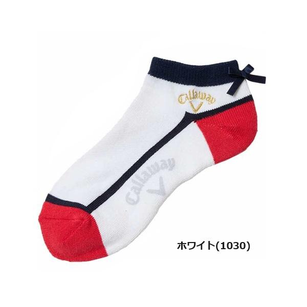 キャロウェイ ゴルフ ソックス リボンアンクルソックス レディース Callaway Golf C23293202【メール便配送】【2023年秋冬モデル】 | Callaway | 03