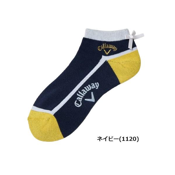 キャロウェイ ゴルフ ソックス リボンアンクルソックス レディース Callaway Golf C23293202【メール便配送】【2023年秋冬モデル】 | Callaway | 04