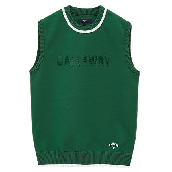 キャロウェイ ゴルフ レディース ベスト ピンタックロゴ クルーネック ニットベスト Callaway Golf C24219200 | Callaway | 07