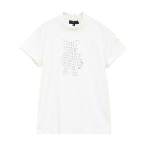 キャロウェイ ゴルフ レディース シャツ メタリックプリント 半袖 モックネックシャツ Callaway Golf C24234202 | Callaway | 05