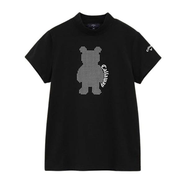 キャロウェイ ゴルフ レディース シャツ メタリックプリント 半袖 モックネックシャツ Callaway Golf C24234202 | Callaway | 07