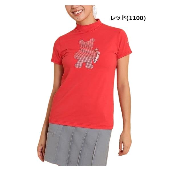 キャロウェイ ゴルフ レディース シャツ メタリックプリント 半袖 モックネックシャツ Callaway Golf C24234202 | Callaway | 03