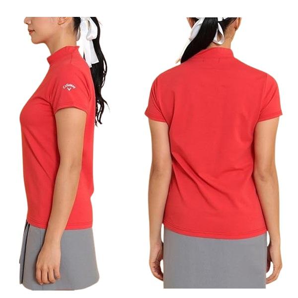 キャロウェイ ゴルフ レディース シャツ メタリックプリント 半袖 モックネックシャツ Callaway Golf C24234202 | Callaway | 08