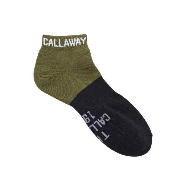 キャロウェイ ゴルフ ソックス バイカラーアンクルソックス メンズ Callaway Golf C24293102【メール便配送】【2024年秋冬モデル】 | Callaway | 05