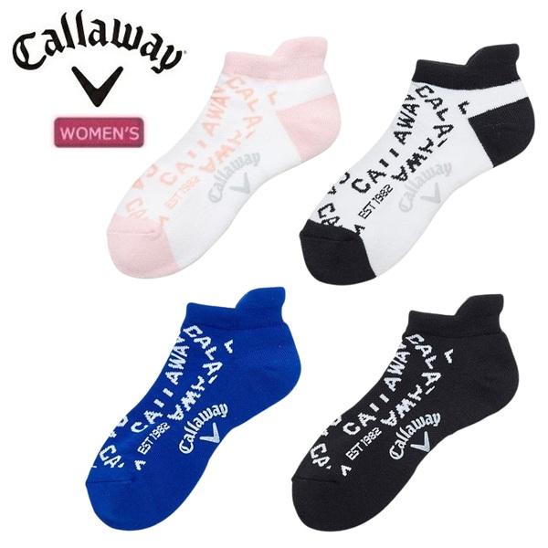 キャロウェイ ゴルフ レディース ソックス ロゴ アンクルソックス Callaway Golf C24293201【ポスト投函配送】 | Callaway