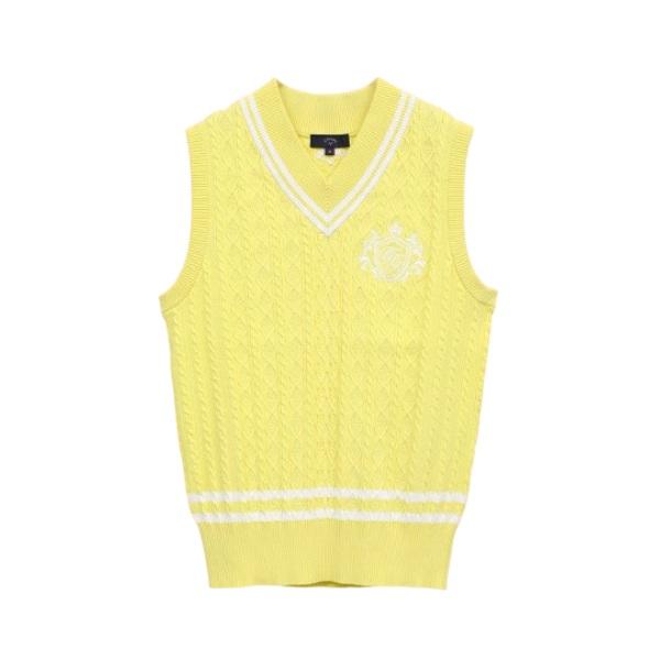 キャロウェイ ゴルフ レディース Vネックケーブルニットベスト Callaway Golf C25119200 | Callaway | 12