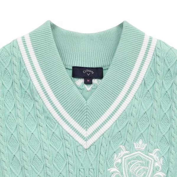 キャロウェイ ゴルフ レディース Vネックケーブルニットベスト Callaway Golf C25119200 | Callaway | 16