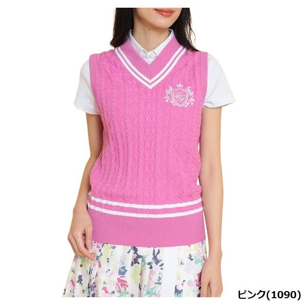 キャロウェイ ゴルフ レディース Vネックケーブルニットベスト Callaway Golf C25119200 | Callaway | 02