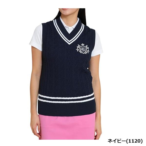 キャロウェイ ゴルフ レディース Vネックケーブルニットベスト Callaway Golf C25119200 | Callaway | 03