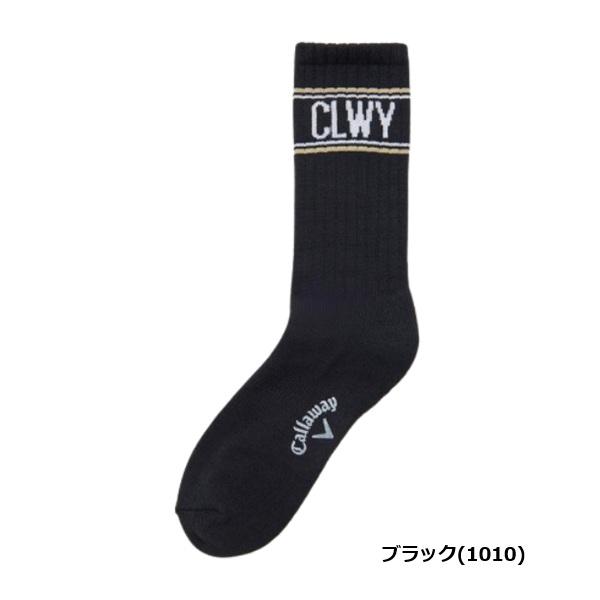 キャロウェイ ゴルフ メンズ ソックス カレッジ調ロゴクルーソックス (MENS) Callaway Golf C25293107【ポスト投函配送】 | Callaway | 01