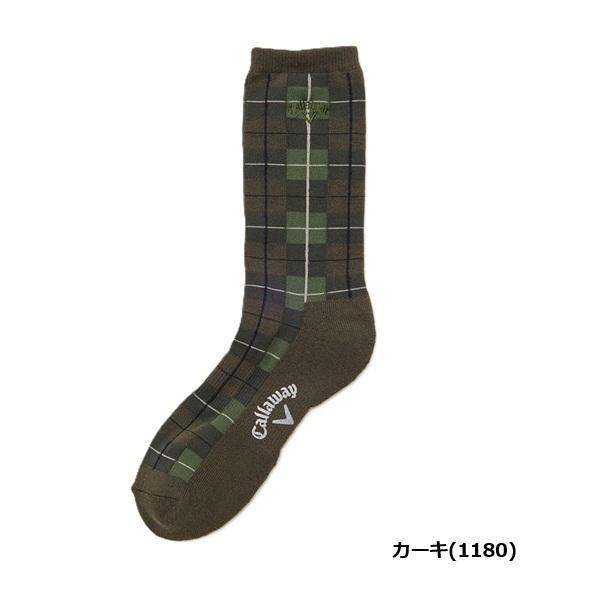 キャロウェイ ゴルフ メンズ ソックス チェック柄クルーソックス (MENS) Callaway Golf C25293108【ポスト投函配送】 | Callaway | 03