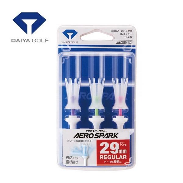 ダイヤ エアロスパークティー707 レギュラー TE-707 【メール便配送】 | DAIYA（ゴルフ用品、日用品）