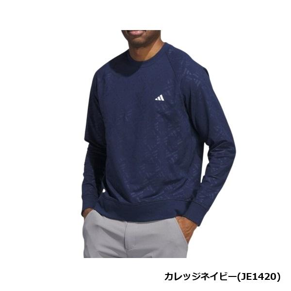 アディダス ゴルフ クルーネック エンボスプリント ラグランスリーブ長袖スゥエット メンズ adidas GOLF JTX63 | adidas | 03