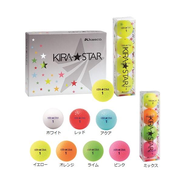 キャスコ ゴルフボール キラスター KIRA STAR １ダース 12個入り | kasco | 01