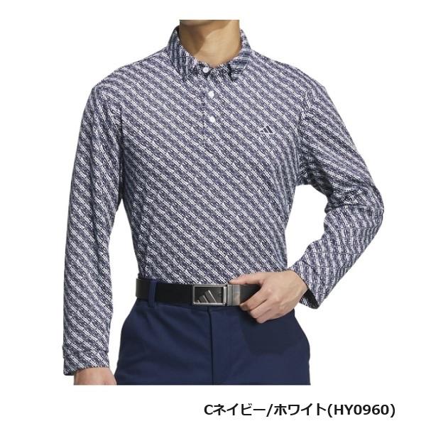 アディダス ゴルフ モノグラム 長袖ボタンダウン シャツ メンズ adidas GOLF MKS01 | adidas | 02