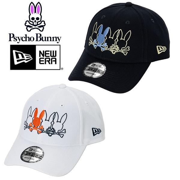 サイコバニー ゴルフ キャップ NEW ERAコラボ メンズ Psycho Bunny PBMG453F | Psycho Bunny