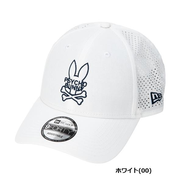 サイコバニー ゴルフ キャップパンチング NEW ERAコラボ メンズ レディース Psycho Bunny PBMG602F | Psycho Bunny | 01