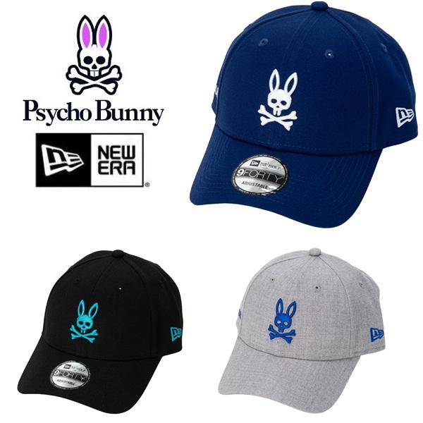 サイコバニー ゴルフ キャップ3D NEW ERAコラボ メンズ レディース Psycho Bunny PBMG604F | Psycho Bunny