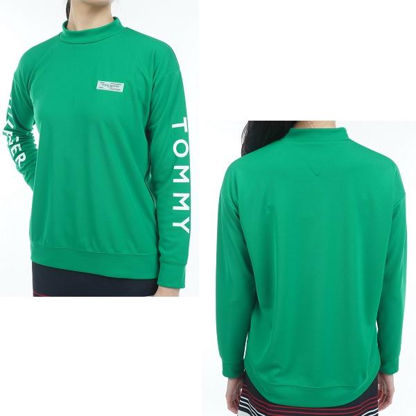 トミーヒルフィガー ゴルフ レディース リラックスロングスリーブ モックネックシャツ TOMMY HILFIGER THLA305 | TOMMY HILFIGER GOLF | 10