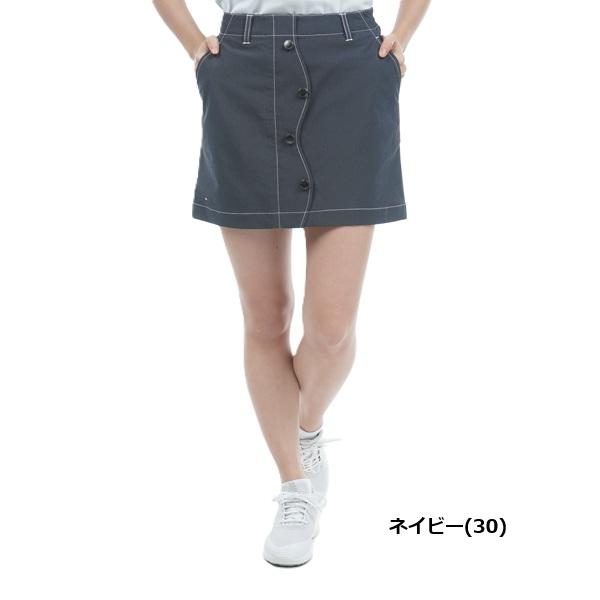 トミーヒルフィガー ゴルフ レディース シャンブレー フロントボタンスカート TOMMY HILFIGER THLA307 | TOMMY HILFIGER GOLF | 01