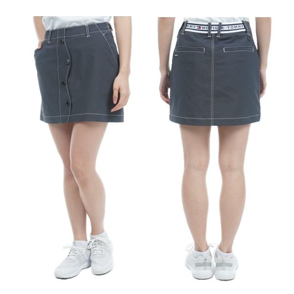 トミーヒルフィガー ゴルフ レディース シャンブレー フロントボタンスカート TOMMY HILFIGER THLA307 | TOMMY HILFIGER GOLF | 04