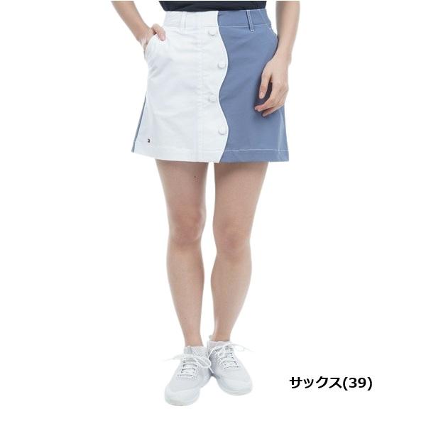 トミーヒルフィガー ゴルフ レディース シャンブレー フロントボタンスカート TOMMY HILFIGER THLA307 | TOMMY HILFIGER GOLF | 02