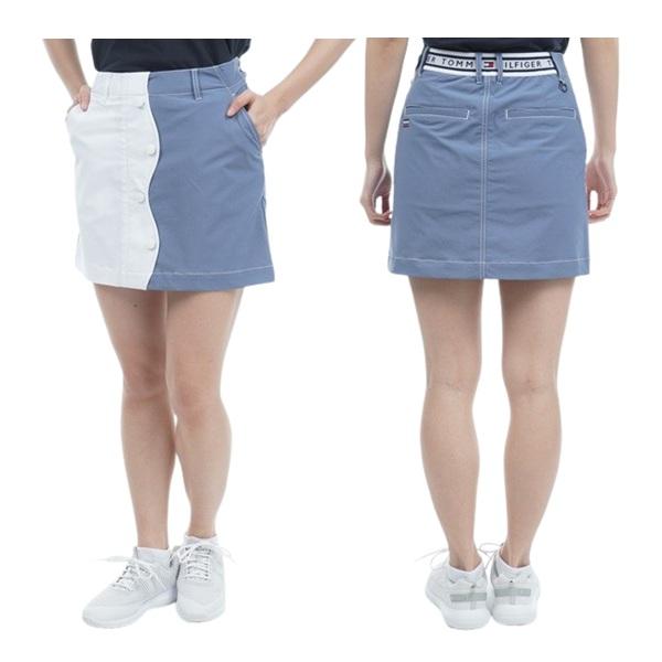 トミーヒルフィガー ゴルフ レディース シャンブレー フロントボタンスカート TOMMY HILFIGER THLA307 | TOMMY HILFIGER GOLF | 06