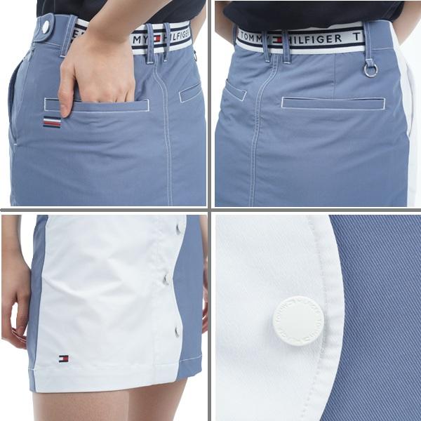 トミーヒルフィガー ゴルフ レディース シャンブレー フロントボタンスカート TOMMY HILFIGER THLA307 | TOMMY HILFIGER GOLF | 09