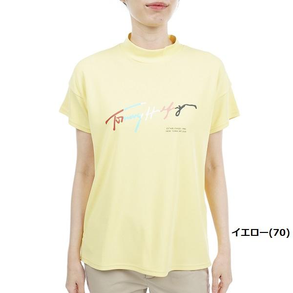トミーヒルフィガー ゴルフ レディース マルチカラーロゴ モックネックシャツ TOMMY HILFIGER THLA326 | TOMMY HILFIGER GOLF | 05