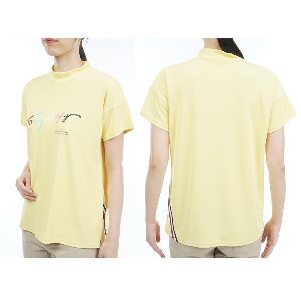 トミーヒルフィガー ゴルフ レディース マルチカラーロゴ モックネックシャツ TOMMY HILFIGER THLA326 | TOMMY HILFIGER GOLF | 11
