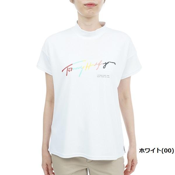 トミーヒルフィガー ゴルフ レディース マルチカラーロゴ モックネックシャツ TOMMY HILFIGER THLA326 | TOMMY HILFIGER GOLF | 01