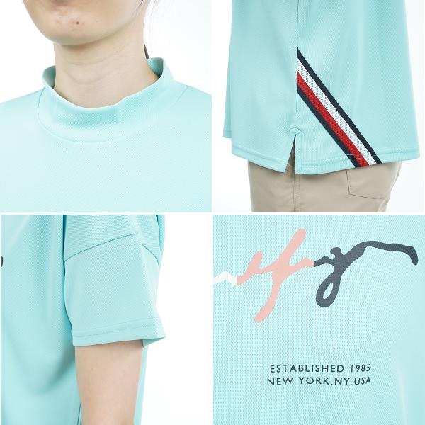 トミーヒルフィガー ゴルフ レディース マルチカラーロゴ モックネックシャツ TOMMY HILFIGER THLA326 | TOMMY HILFIGER GOLF | 10