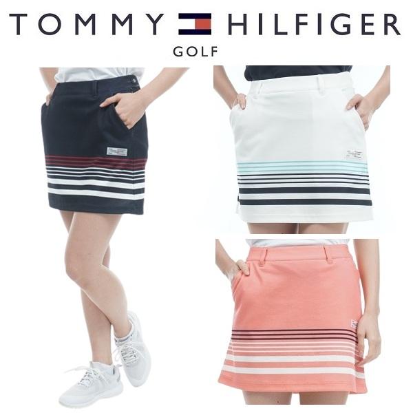 トミーヒルフィガー ゴルフ レディース パネルボーダー ポンチスカート TOMMY HILFIGER THLA331 | TOMMY HILFIGER GOLF