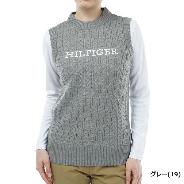 トミーヒルフィガー ゴルフ レディース ケーブルボトルネック ベスト TOMMY HILFIGER GOLF THLA348 | TOMMY HILFIGER GOLF | 02